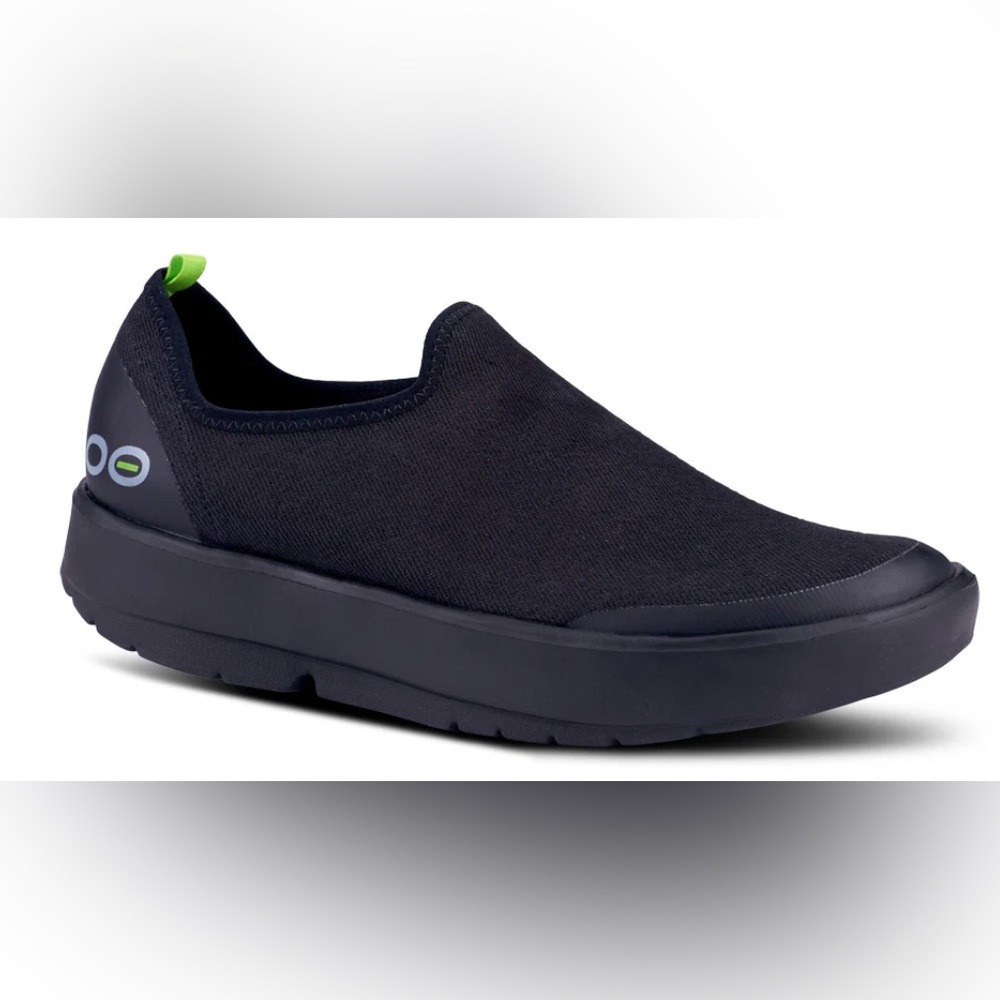 Preowned Women's Oofos Recovery OOMG EEZEE Low Built Shoe Loafer Black Sz 12